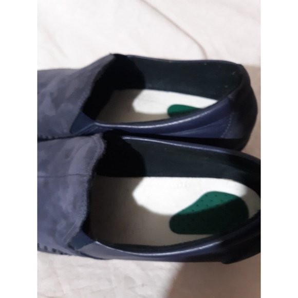 Womens San Antonio Shoemakers Navy suede/lthr flats sz 9N - Picture 6 of 6